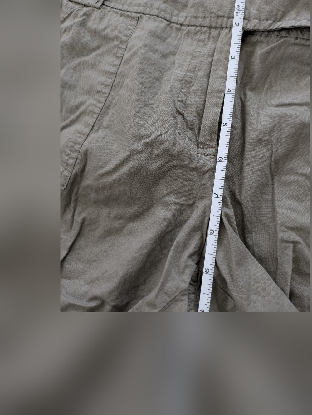 The Limited Shorts Tan Cotton Chino Lightweight Mid Rise Drew Fit - Picture 5 of 6